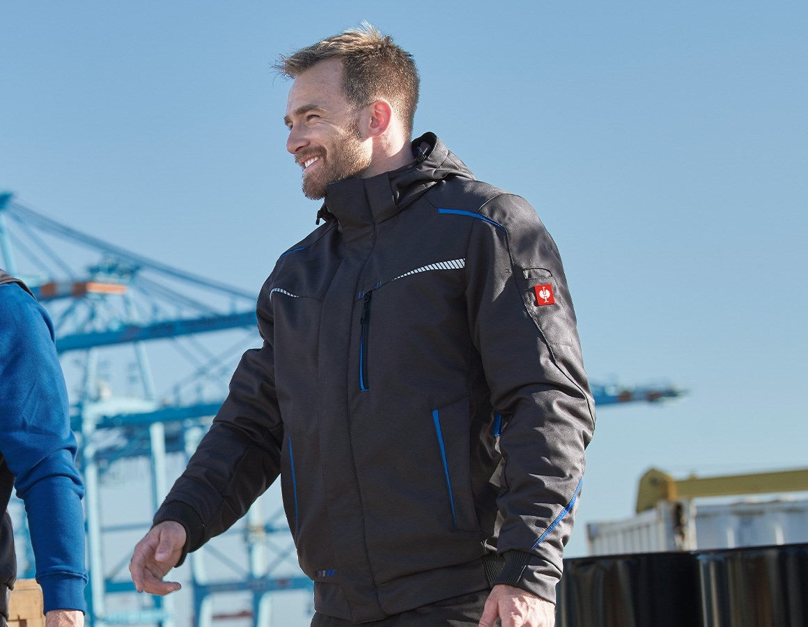 Additional image 1 Winter softshell jacket e.s.motion 2020, men's graphite/gentianblue