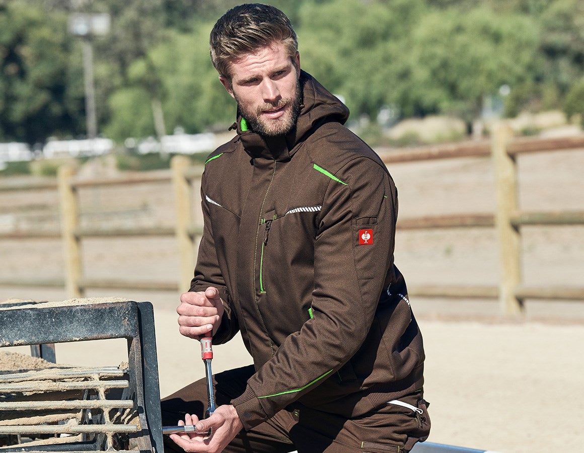 Additional image 1 Winter softshell jacket e.s.motion 2020, men's chestnut/seagreen