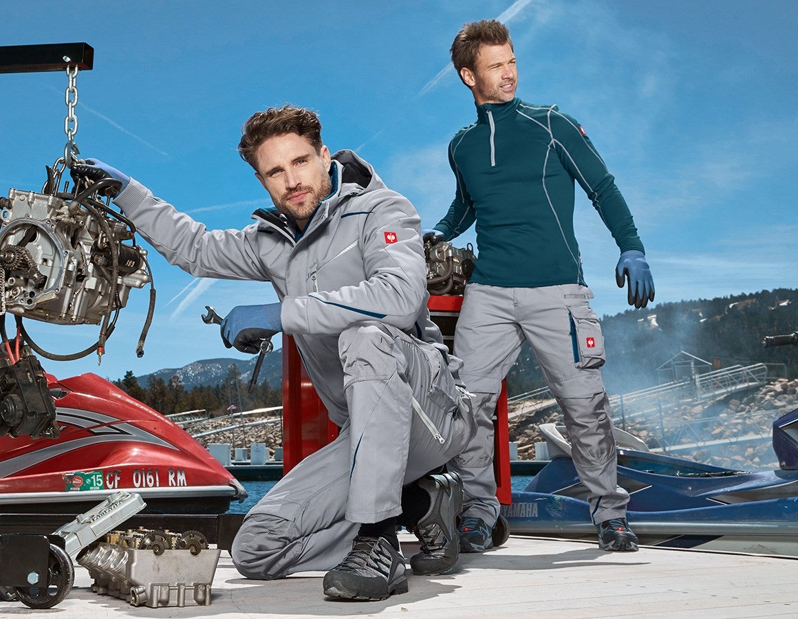 Additional image 2 Winter softshell jacket e.s.motion 2020, men's platinum/seablue