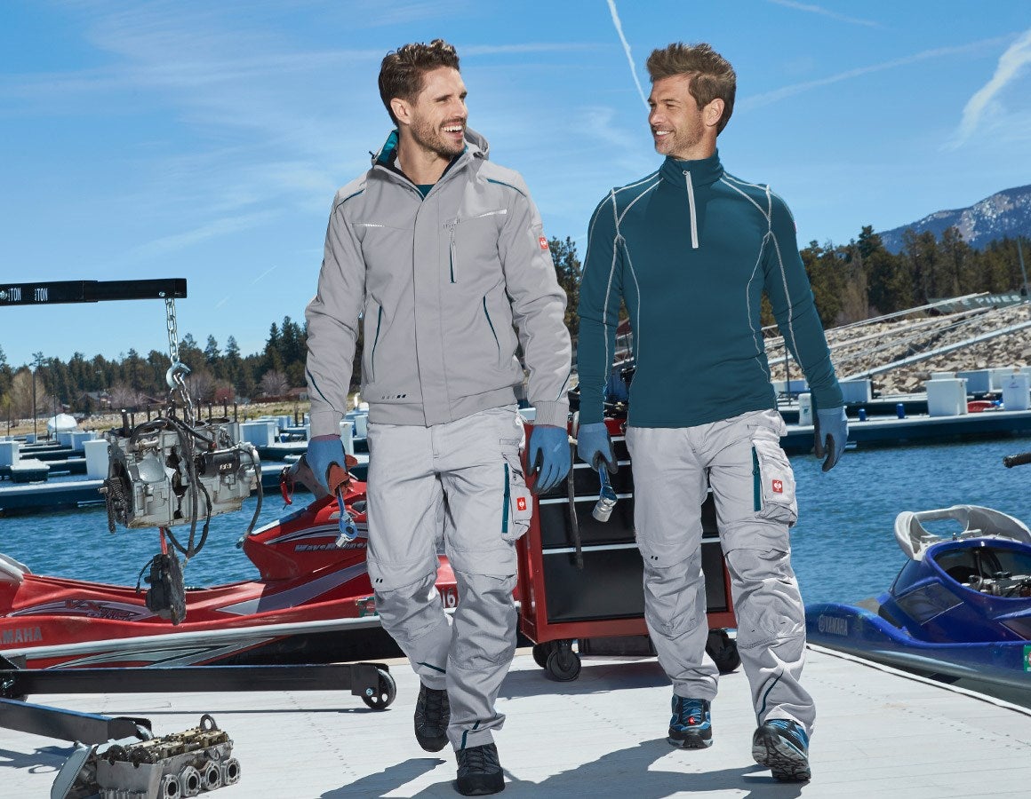 Additional image 1 Winter softshell jacket e.s.motion 2020, men's platinum/seablue