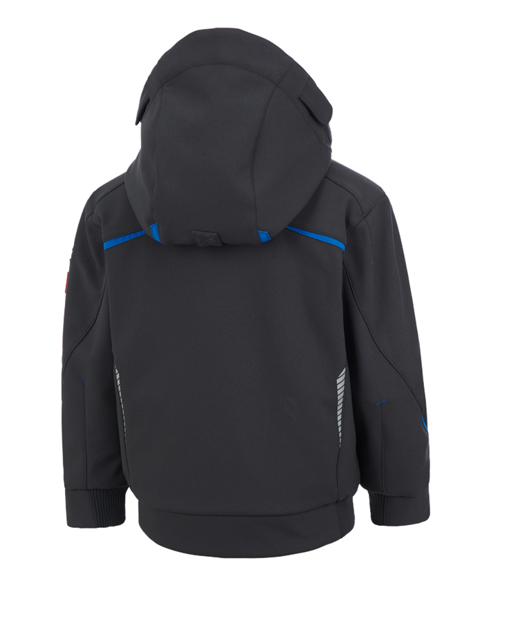 Secondary image Winter softshell jacket e.s.motion 2020,children's graphite/gentianblue