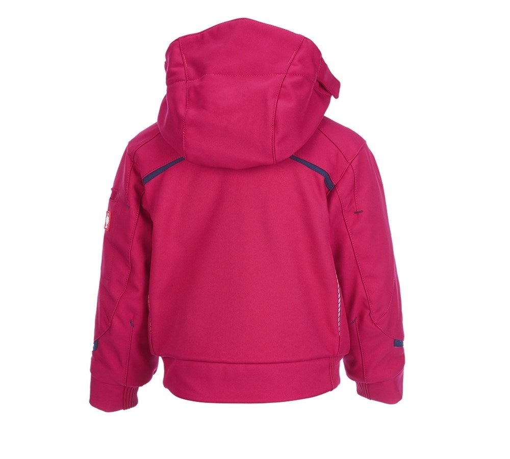 Secondary image Winter softshell jacket e.s.motion 2020,children's berry/navy