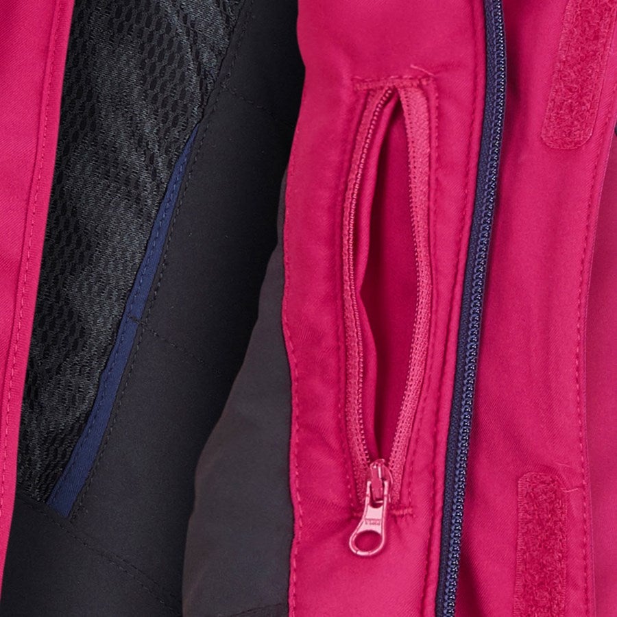 Detailed image Winter softshell jacket e.s.motion 2020,children's berry/navy