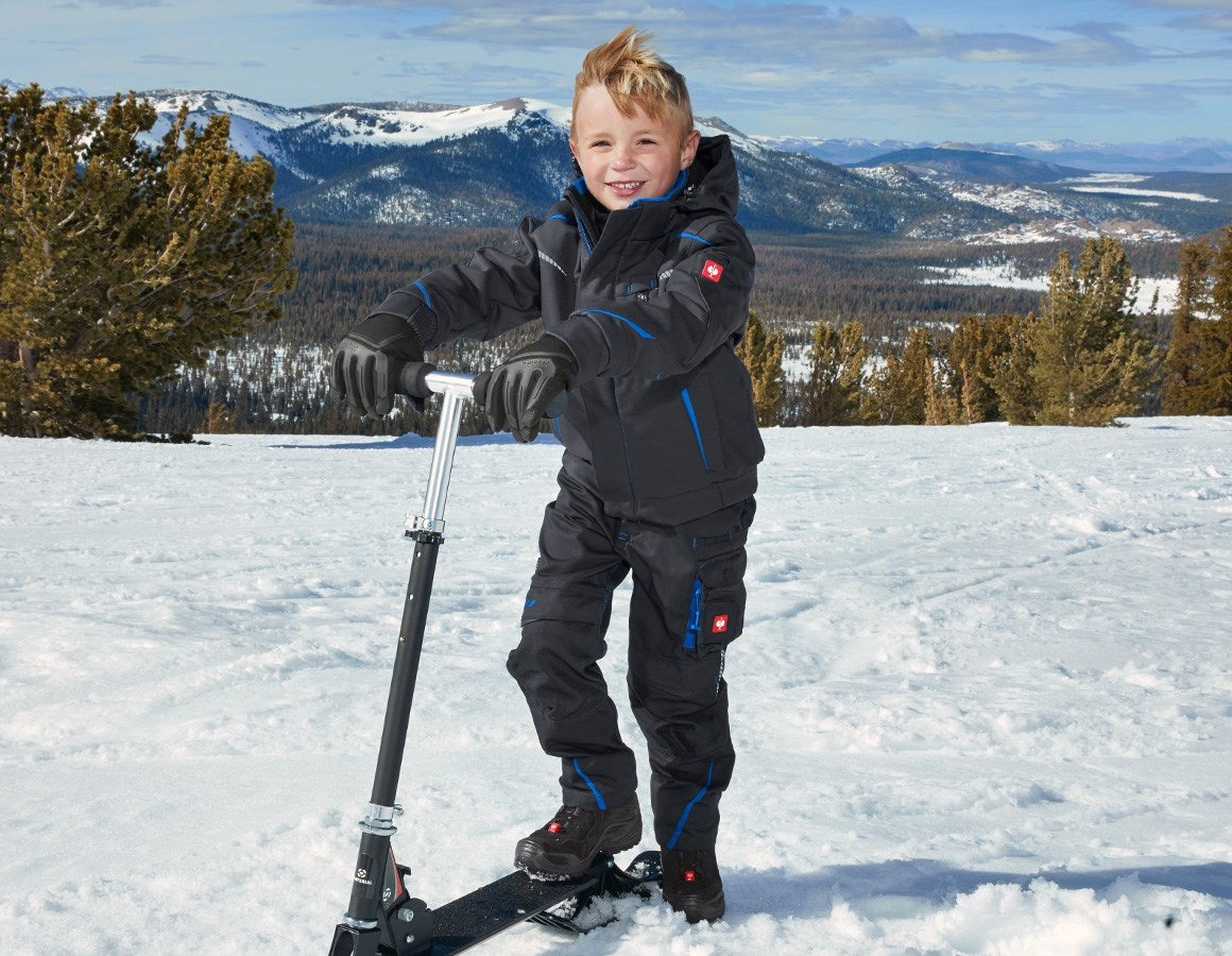 Additional image 1 Winter softshell jacket e.s.motion 2020,children's graphite/gentianblue