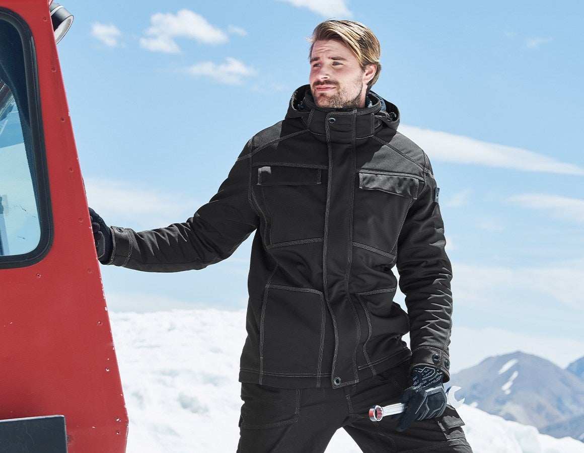 Main action image Winter softshell jacket e.s.roughtough black