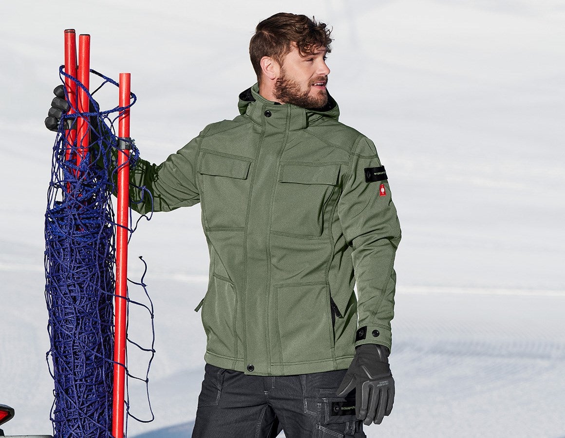 Main action image Winter softshell jacket e.s.roughtough thyme