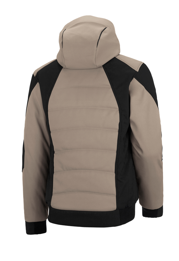 Secondary image Winter softshell jacket e.s.vision clay/black
