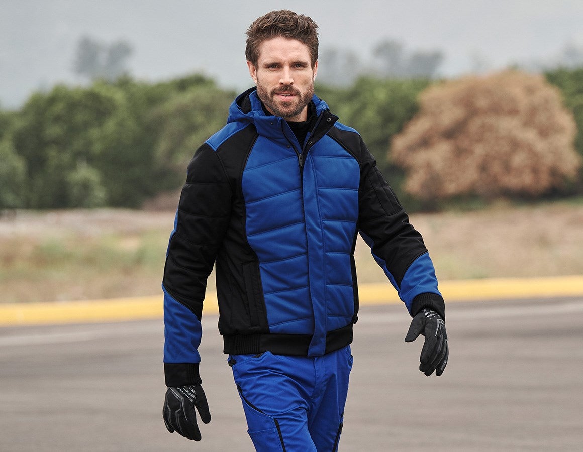 Main action image Winter softshell jacket e.s.vision royalblue/black