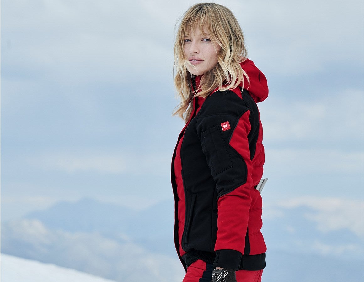 Additional image 1 Winter softshell jacket e.s.vision, ladies' red/black