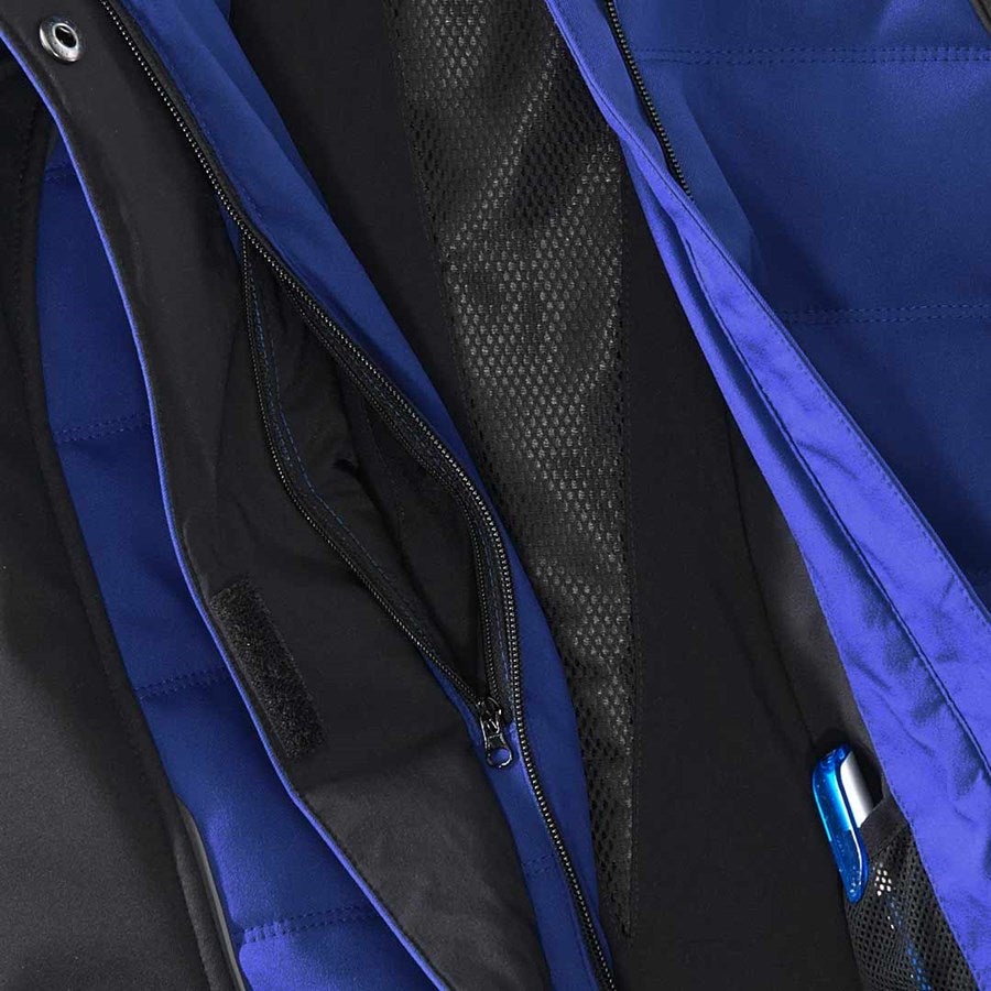 Detailed image Winter softshell jacket e.s.vision, ladies' royalblue/black