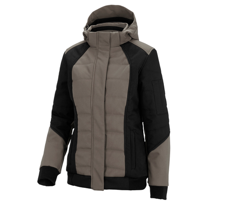 Primary image Winter softshell jacket e.s.vision, ladies' stone/black