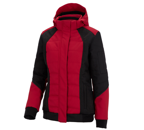 Primary image Winter softshell jacket e.s.vision, ladies' red/black