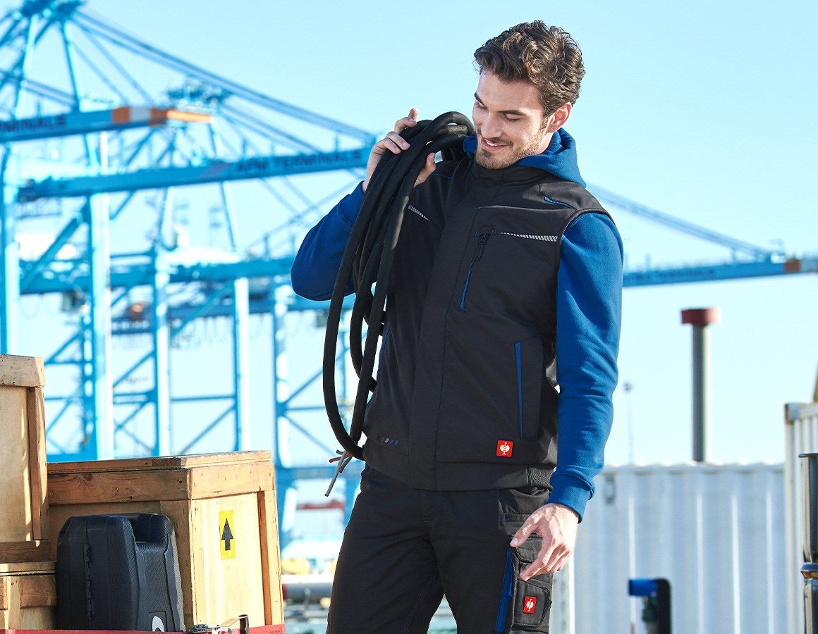 Additional image 1 Winter softshell bodywarmer e.s.motion 2020 graphite/gentianblue