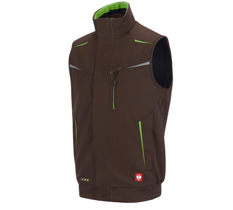 Primary image Winter softshell bodywarmer e.s.motion 2020 chestnut/seagreen