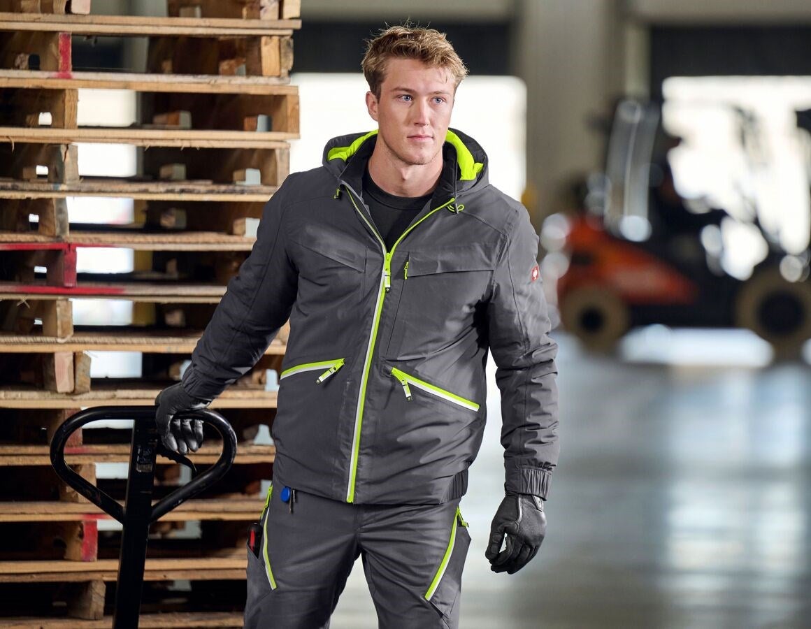 Additional image 2 Winter jacket e.s.ambition anthracite/high-vis yellow