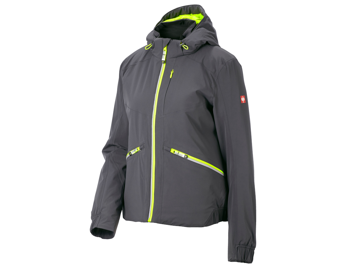 Primary image Winter jacket e.s.ambition, ladies' anthracite/high-vis yellow