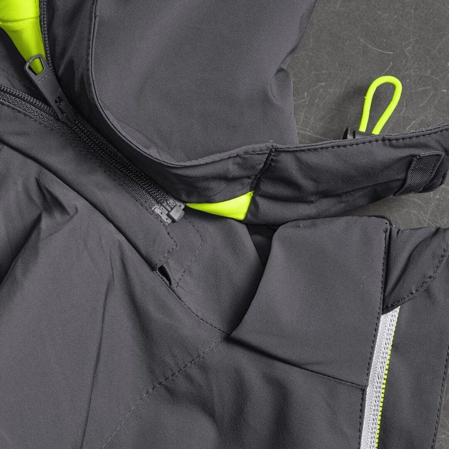 Detailed image Winter jacket e.s.ambition, ladies' anthracite/high-vis yellow