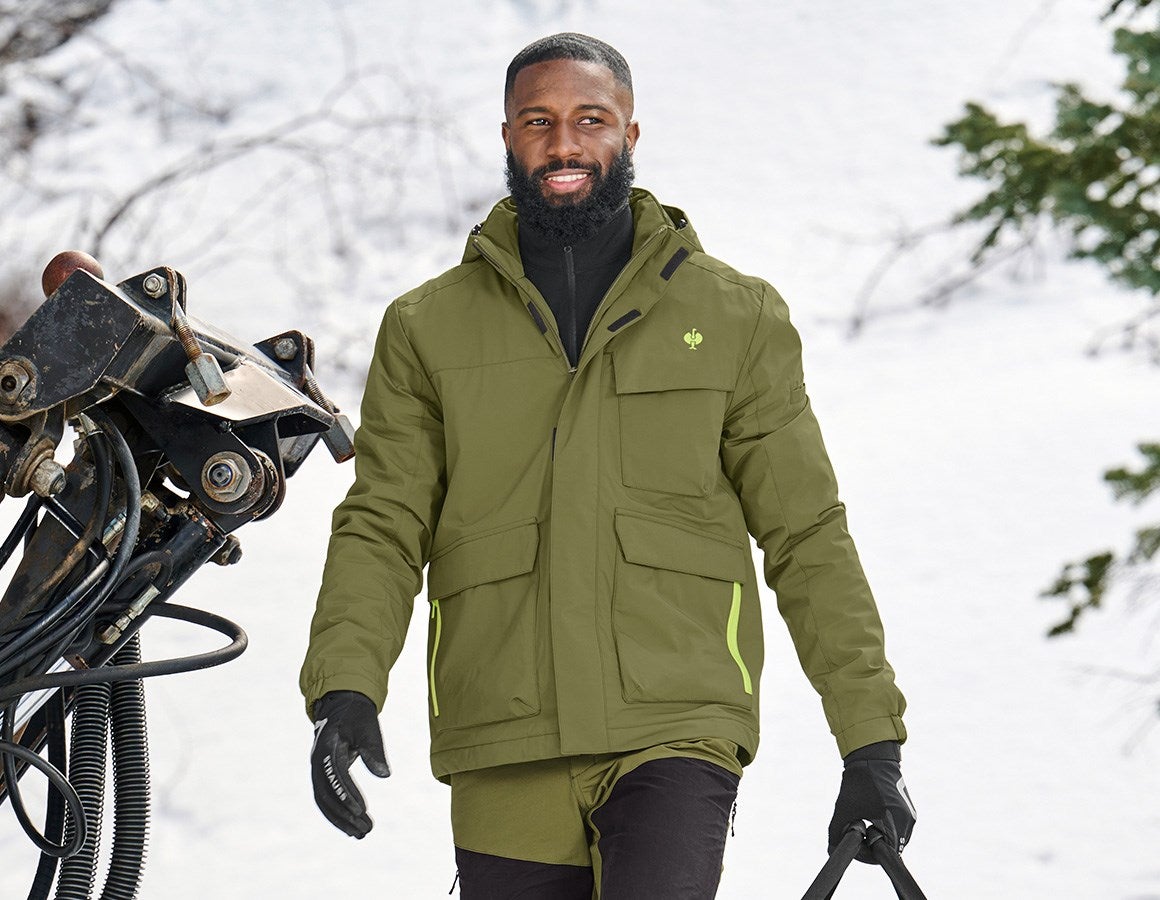 Main action image Winter jacket e.s.trail junipergreen/limegreen