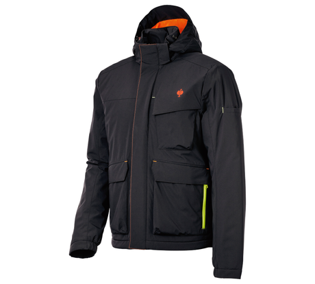 Primary image Winter jacket e.s.trail black/anthracite/high-vis orange/high-vis yellow