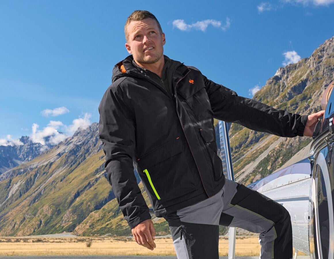 Additional image 2 Winter jacket e.s.trail black/anthracite/high-vis orange/high-vis yellow
