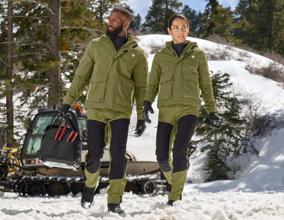 Additional image 6 Winter jacket e.s.trail, ladies' junipergreen/limegreen