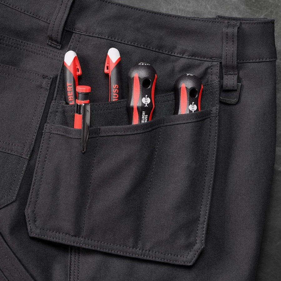 Detailed image Worker trousers e.s.iconic tool-pouch black