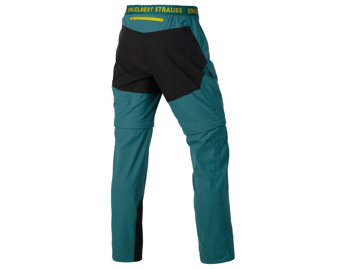Secondary image Zip-off functional trousers e.s.trail emeraldgreen/chromeyellow