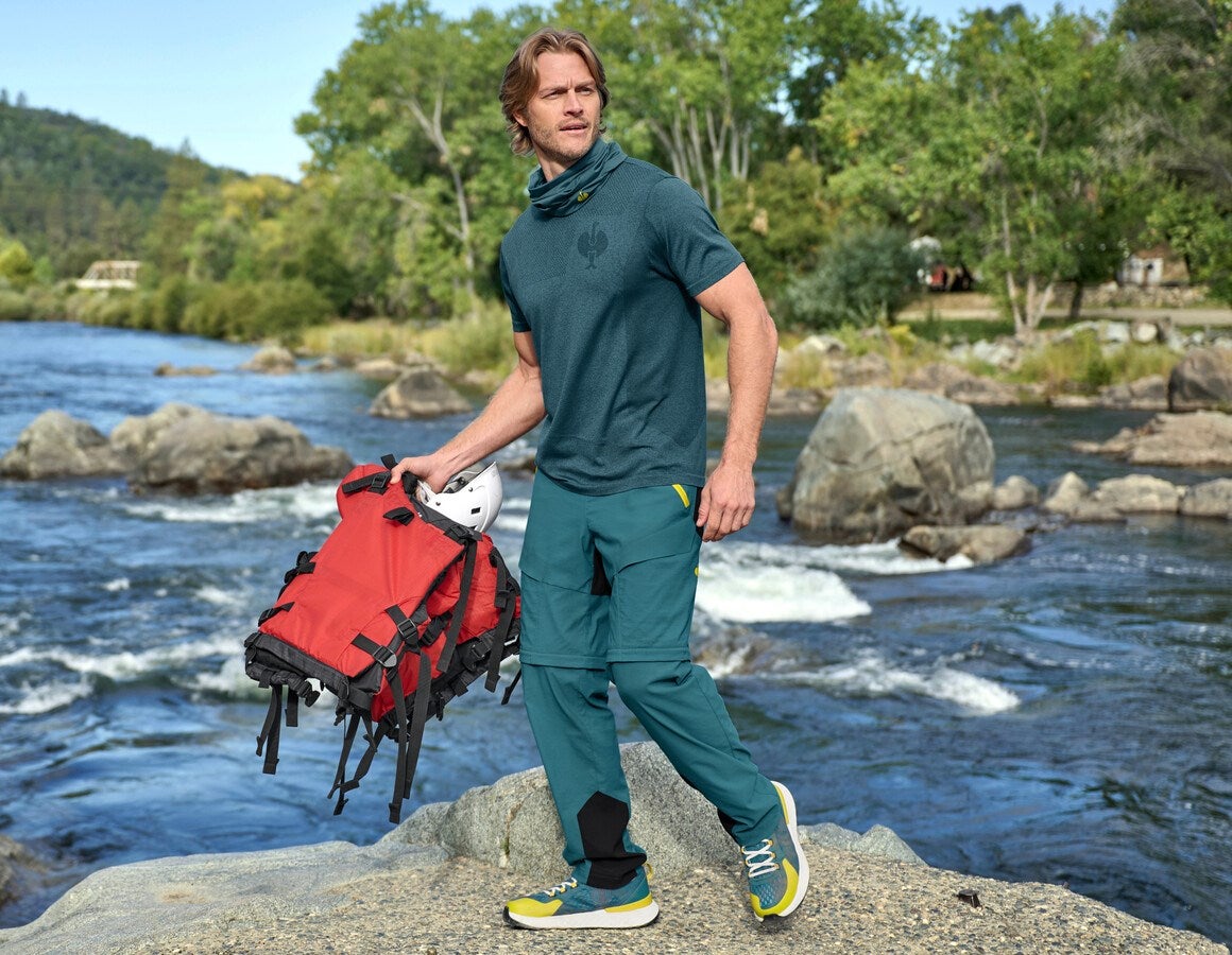 Additional image 1 Zip-off functional trousers e.s.trail emeraldgreen/chromeyellow