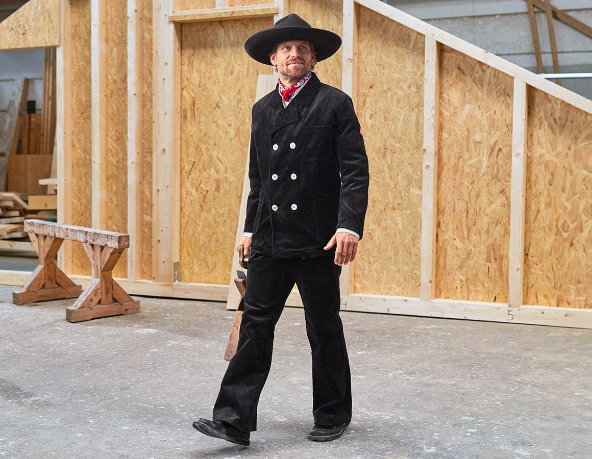 Additional image 1 Roofer's and Carpenter's Jacket Wide Wale Cord black