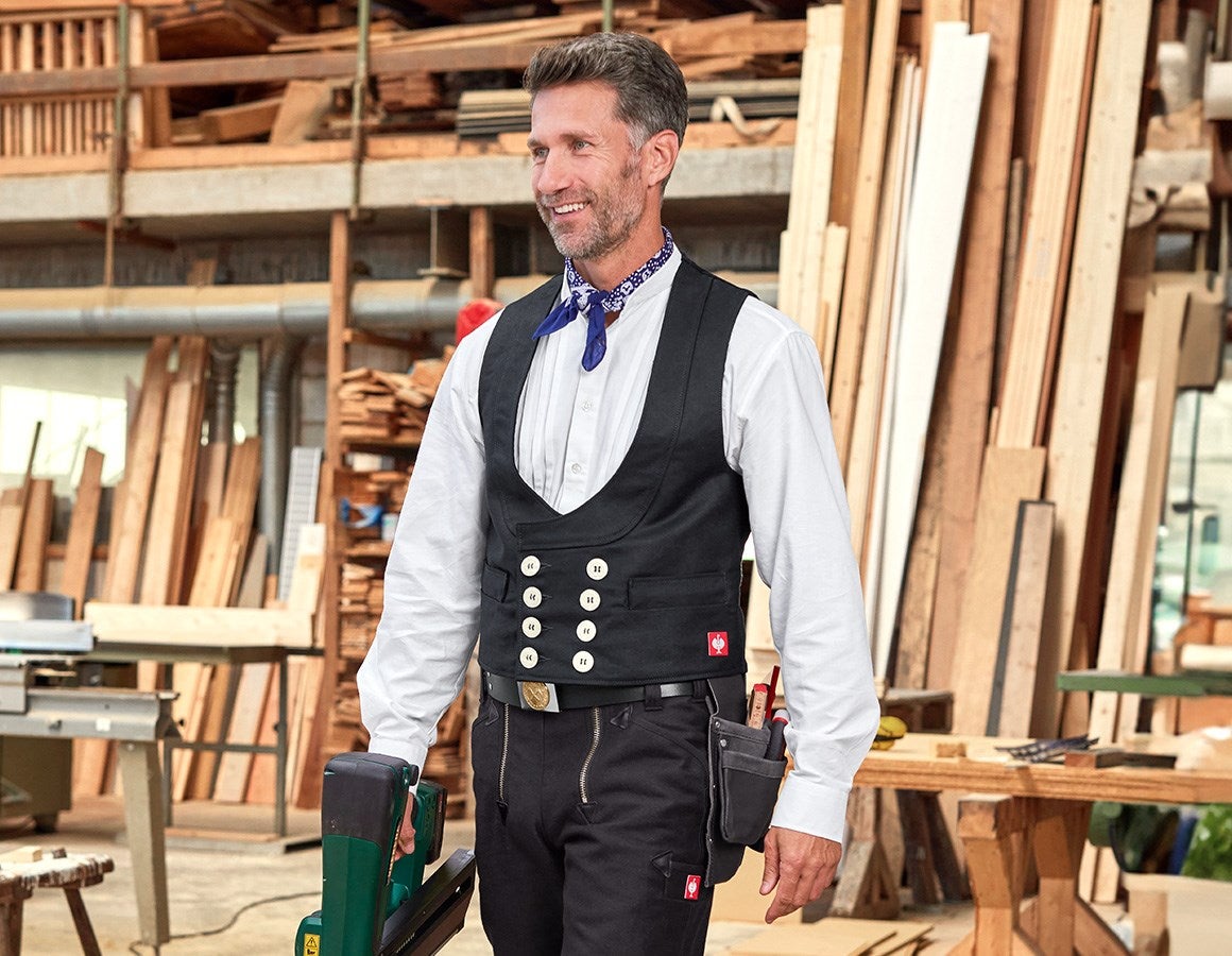 Main action image Craftsman's Waistcoat black