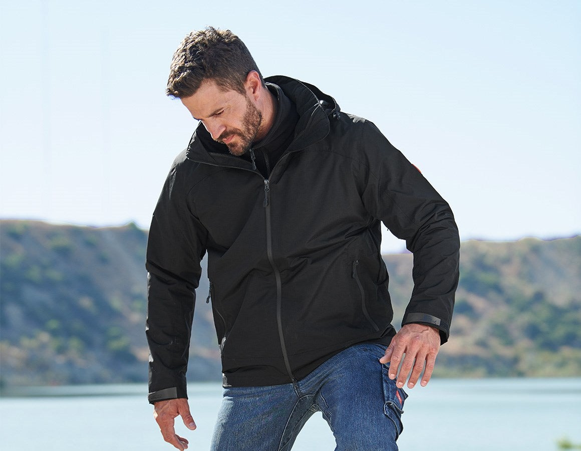 Main action image e.s. 3 in 1 functional jacket, men black