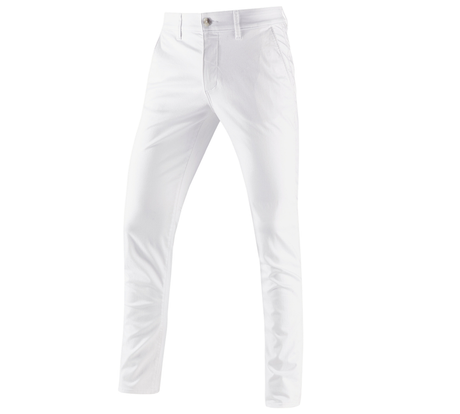 Primary image e.s. 5-pocket work trousers Chino white