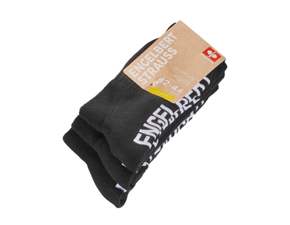 Additional image 1 e.s. Allround socks Classic light/high, pack of 3 black