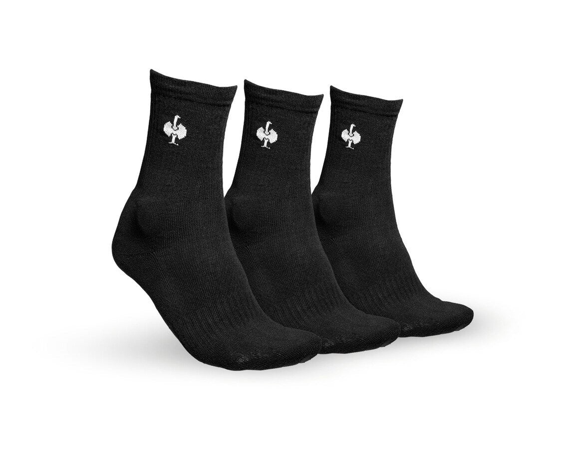 Primary image e.s. Allround socks Classic light/high, pack of 3 black