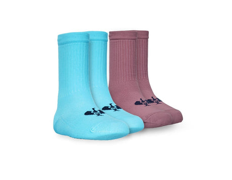 Primary image e.s. All-season socks function light/high, child. lapisturquoise+tarapink