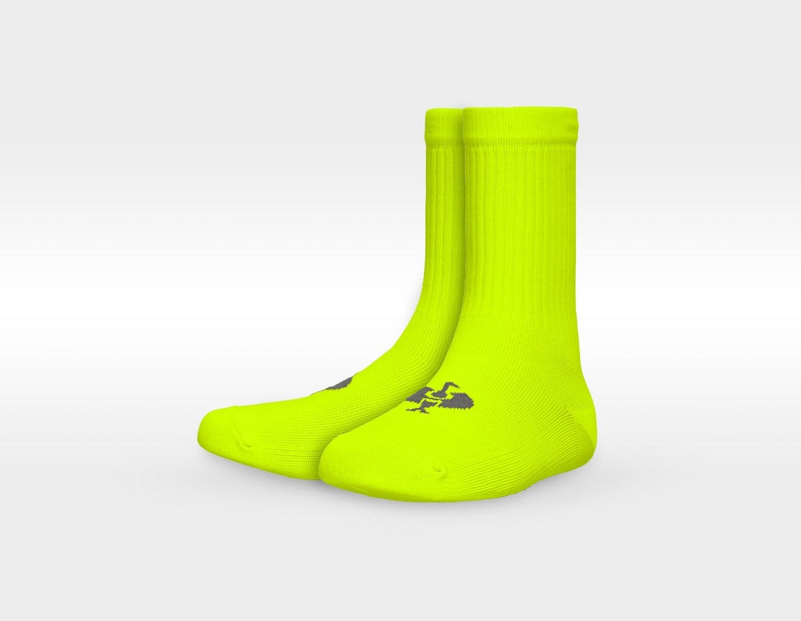 Main action image e.s. All-season socks function light/high, child. high-vis red+high-vis yellow