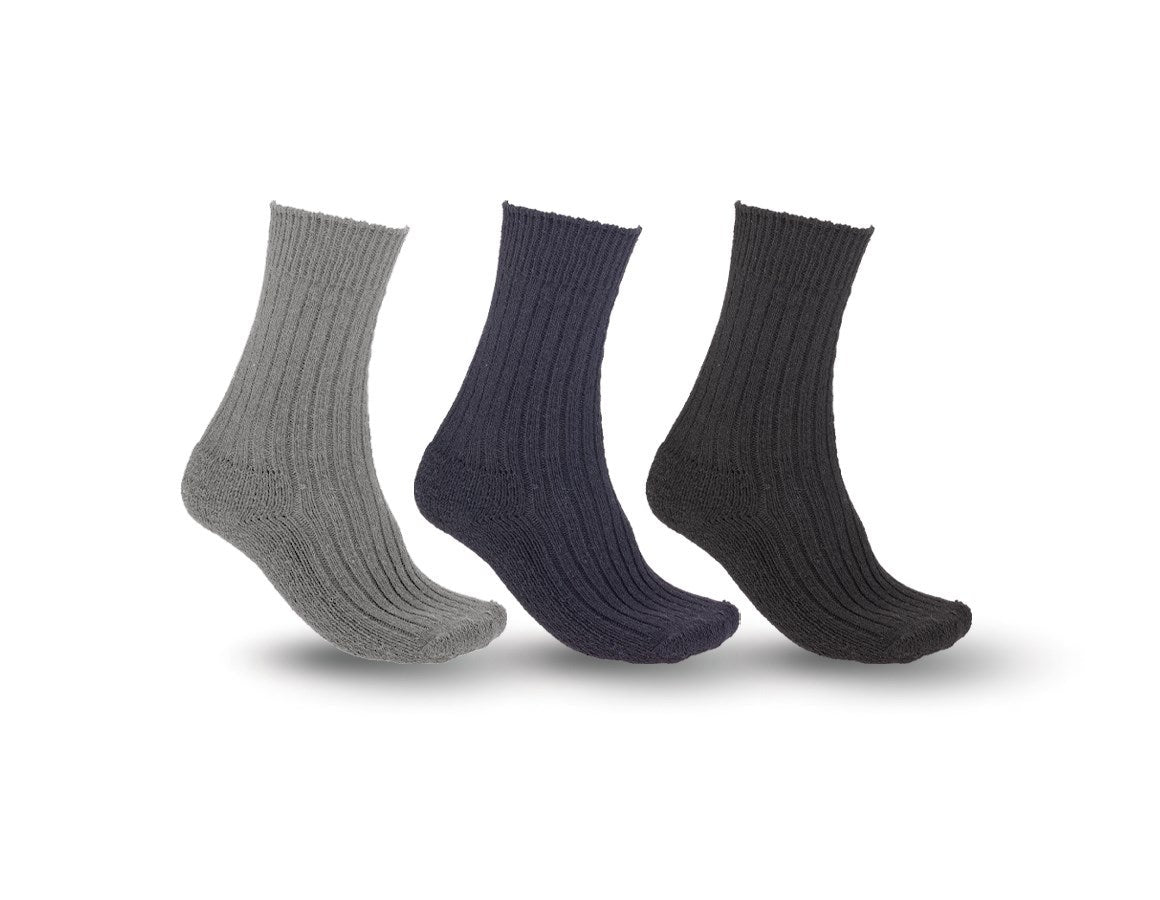Primary image e.s. work socks Classic warm/high, pack of 3 EU 39-41
