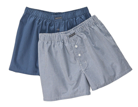 Primary image e.s. Boxer shorts, pack of 2 white/pacific+pacific/cobalt