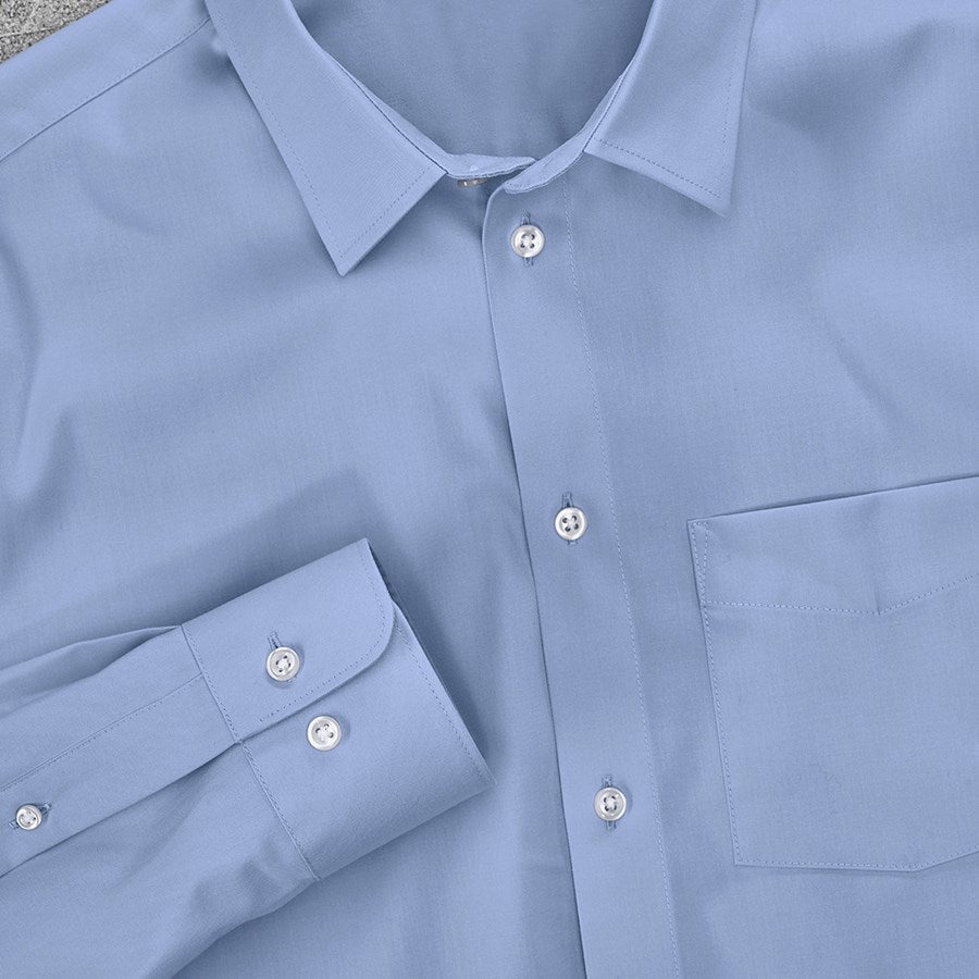 Additional image 1 e.s. Business shirt cotton stretch, comfort fit frostblue
