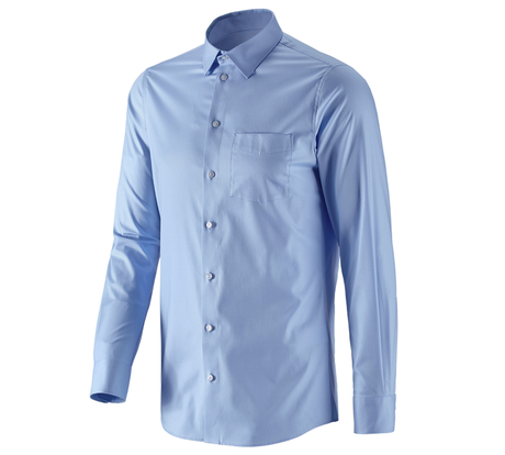 Primary image e.s. Business shirt cotton stretch, slim fit frostblue