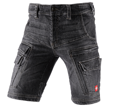 Primary image e.s. Cargo worker shorts POWERdenim blackwashed