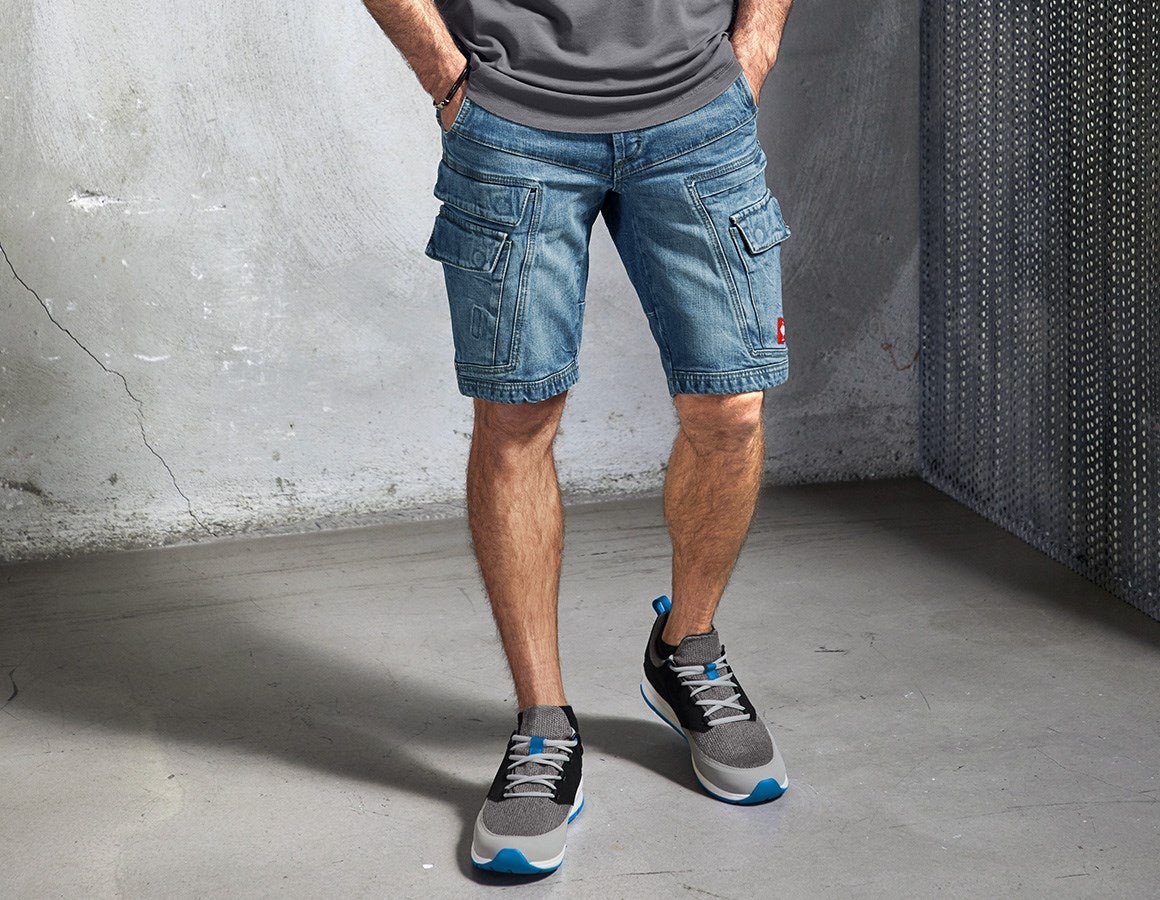 Main action image e.s. Cargo worker shorts POWERdenim stonewashed