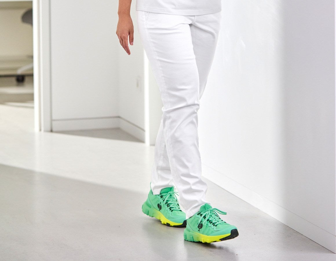 Additional image 1 e.s. 5-pocket work trousers Chino, ladies' white
