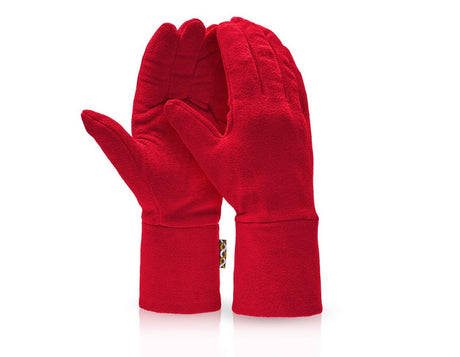 Primary image e.s. FIBERTWIN® microfleece gloves fiery red