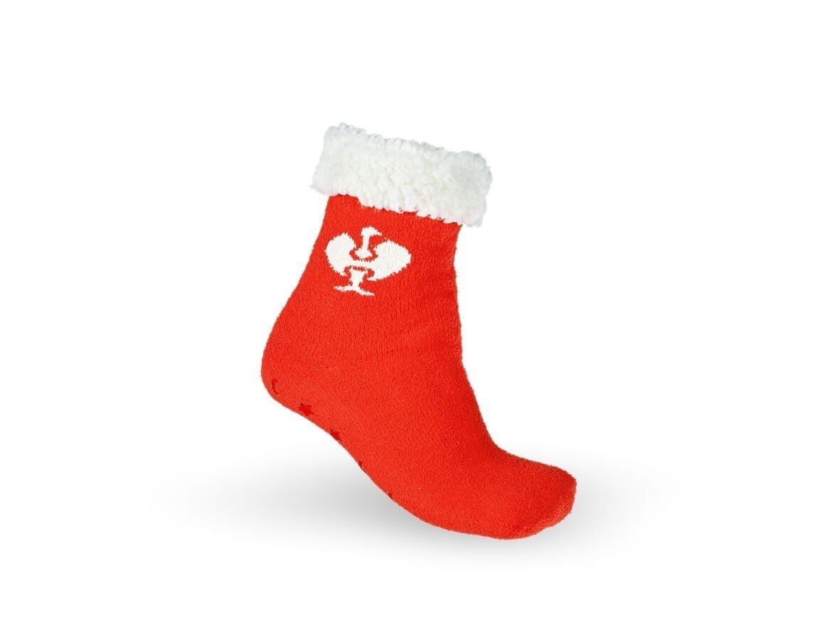 Primary image e.s. Faux fur socks straussred