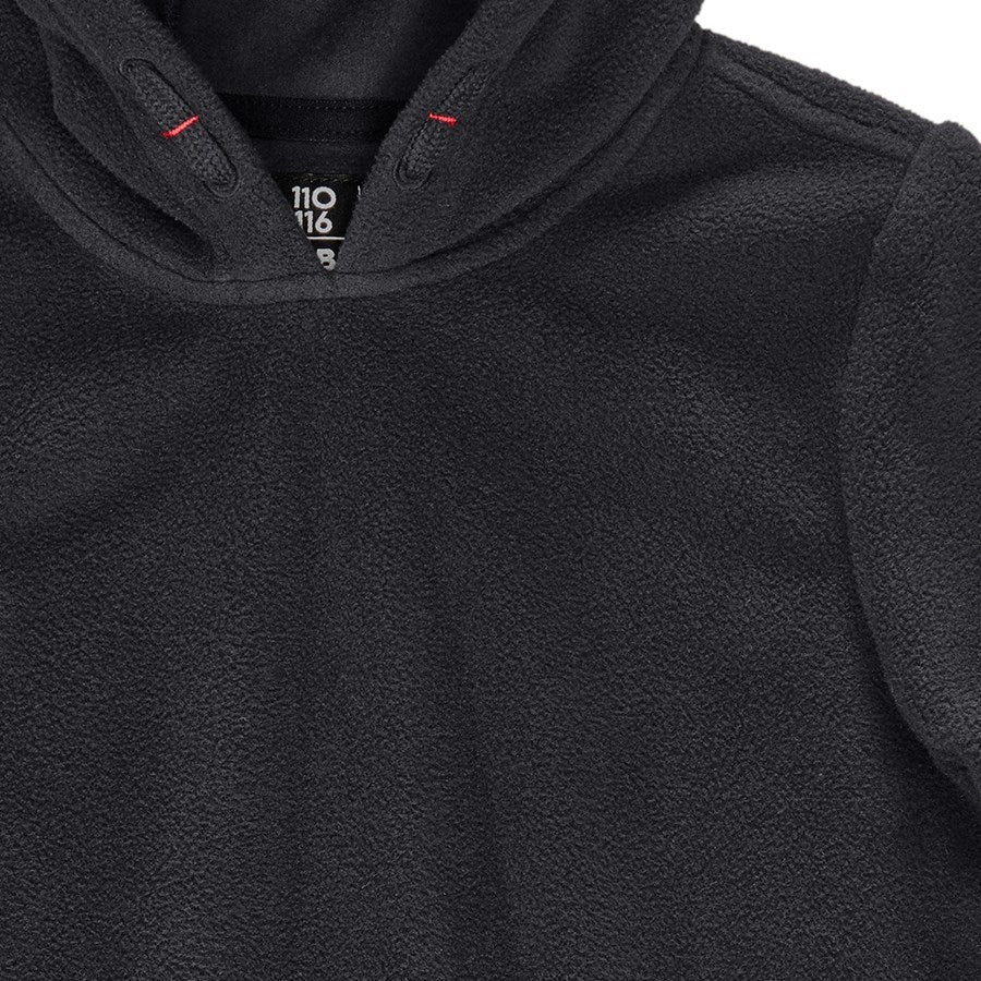 Detailed image e.s. Fleece Hoody, children's black