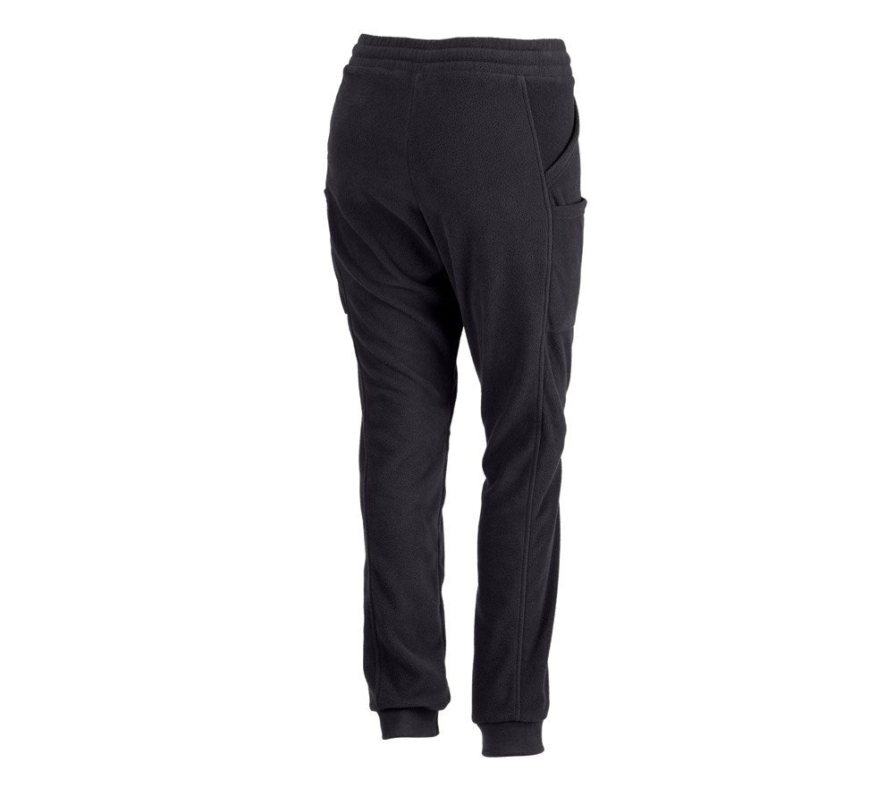Secondary image e.s. Fleece Trousers, ladies' black