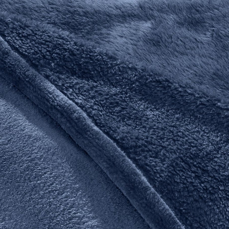 Detailed image e.s. Fleece blanket navy