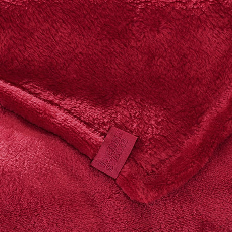 Detailed image e.s. Fleece blanket fiery red