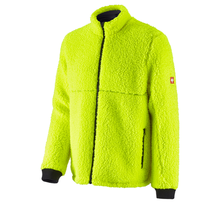 Primary image e.s. Forestry faux fur jacket high-vis yellow